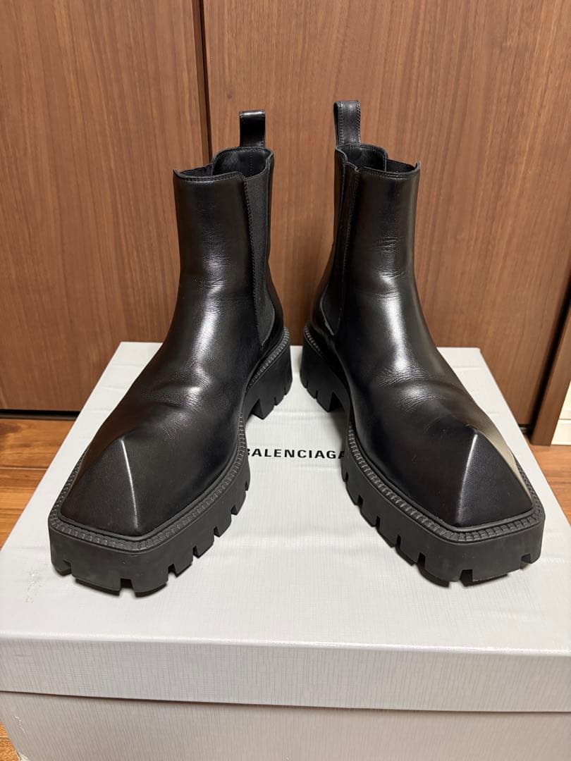 ssit　BALENCIAGA rhinoブラック サイドゴアブーツ