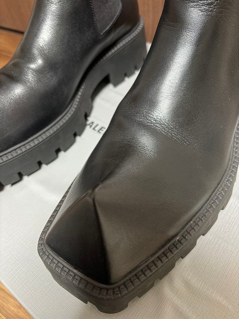 ssit　BALENCIAGA rhinoブラック サイドゴアブーツ