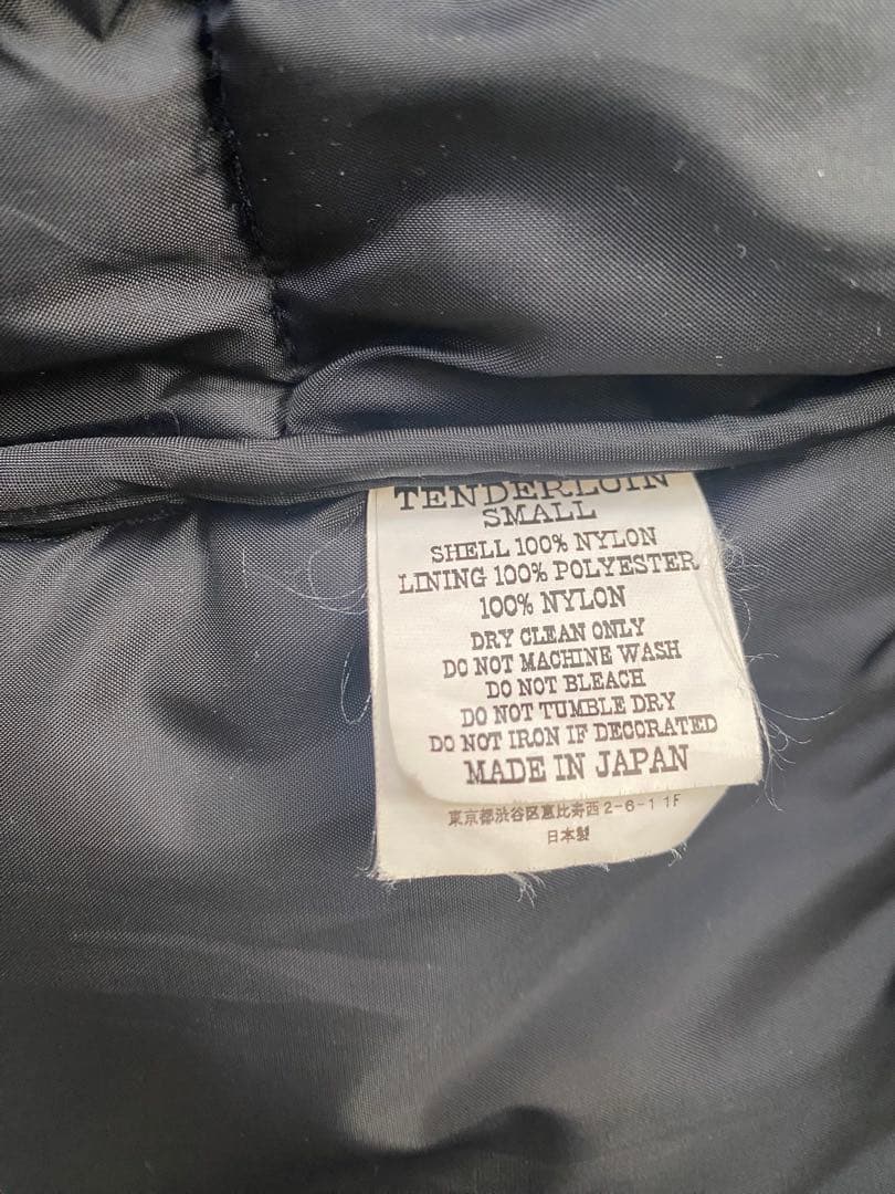 TENDERLOIN ダウンベスト38（S）ブラック