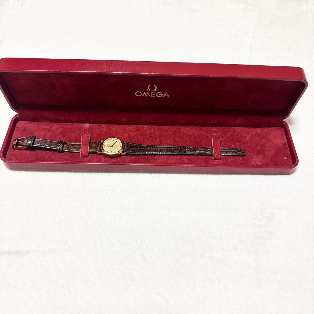 激レア オメガ 腕時計 デビル ゴールド 純正ベルト