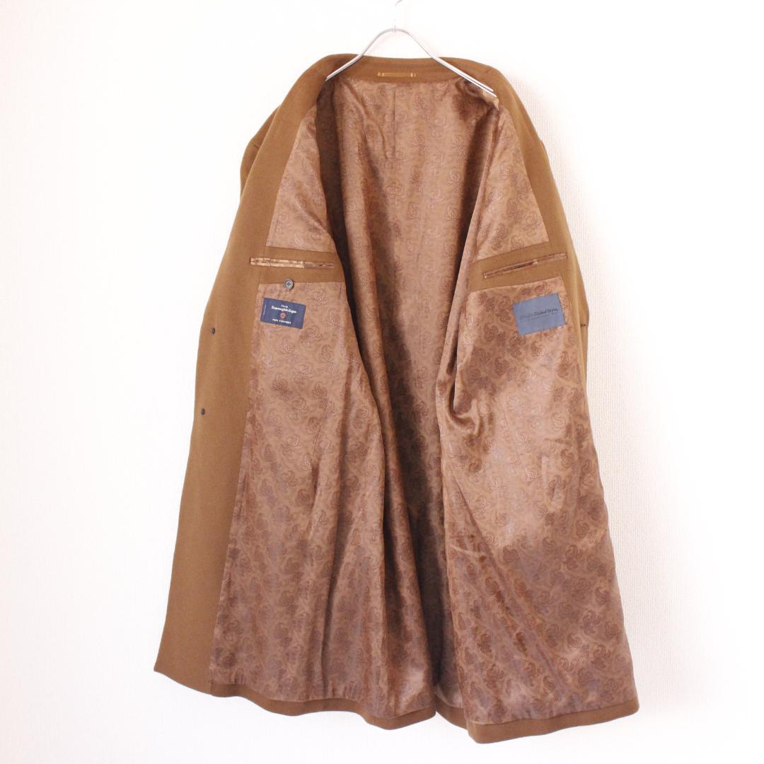 銀座グローバル ゼニア生地 カシミヤ100% チェスターコート Lサイズ