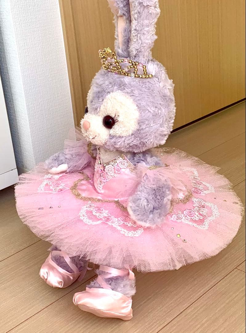 ステラルーコスチューム　バレエ衣装　ベビーピンクのチュチュとバレエシューズ