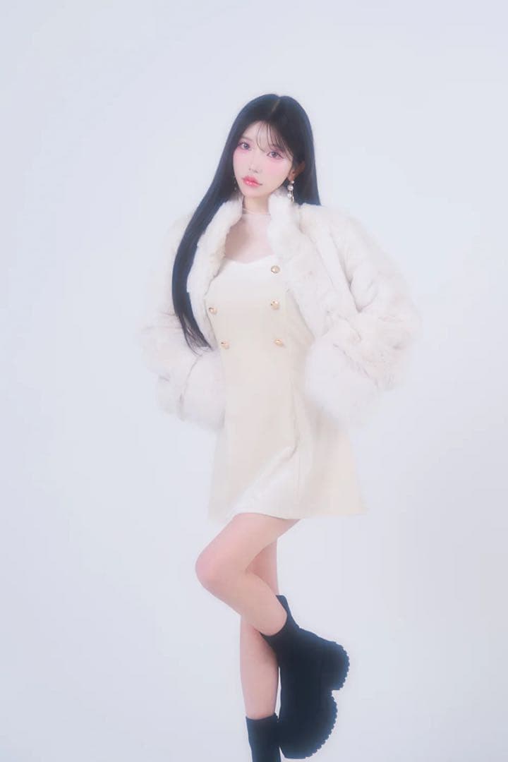 BELEARMIMI ベリアミミ ボリュームファーコート white