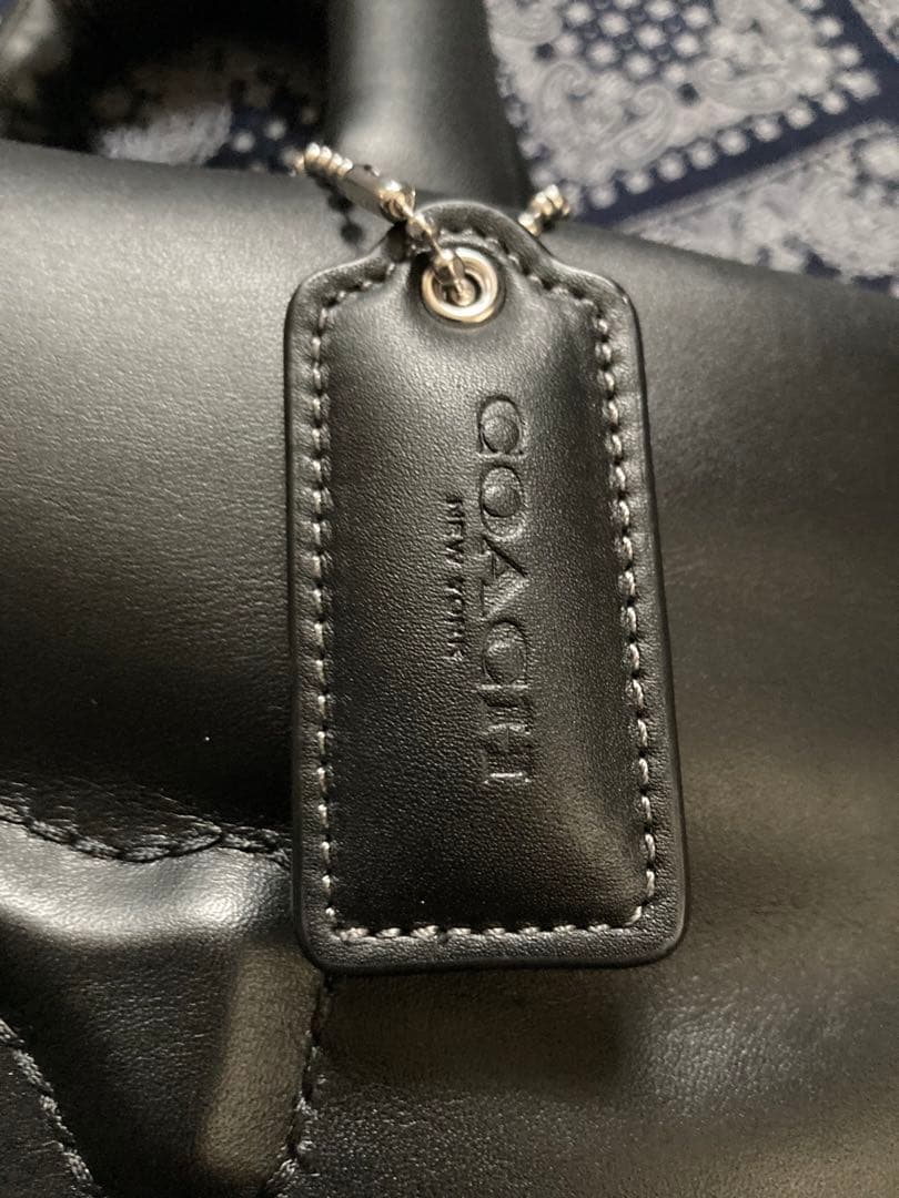 coach 黒　トートバッグ 合成皮革