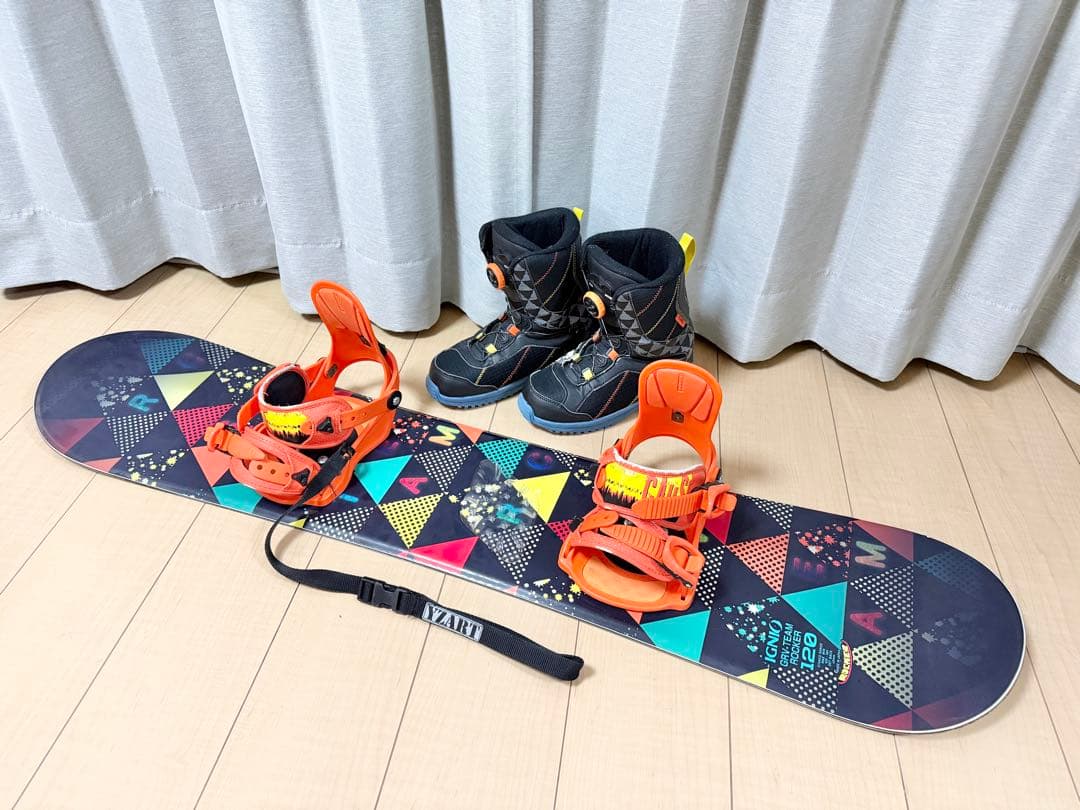 キッズ スノーボード 3点セット IGNIO kissmark 120cm