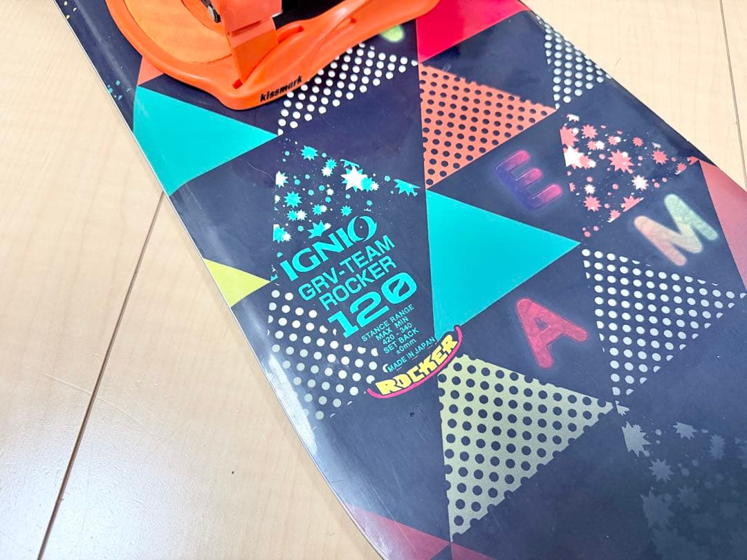 キッズ スノーボード 3点セット IGNIO kissmark 120cm