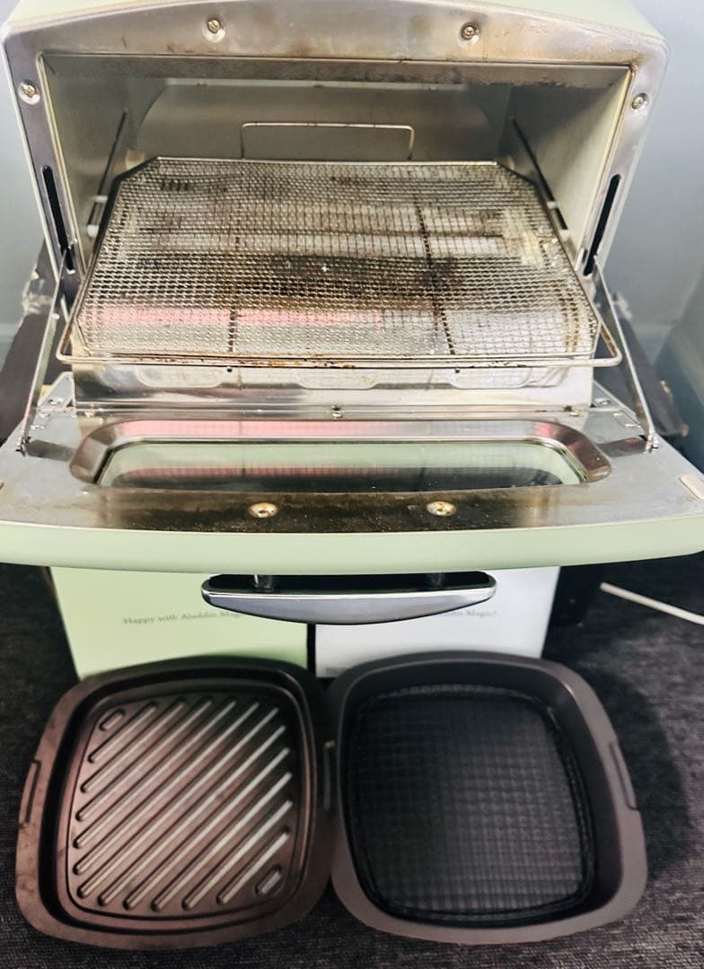 人気 アラジン グラファイトグリルトースター 4枚焼き グリルパン付き