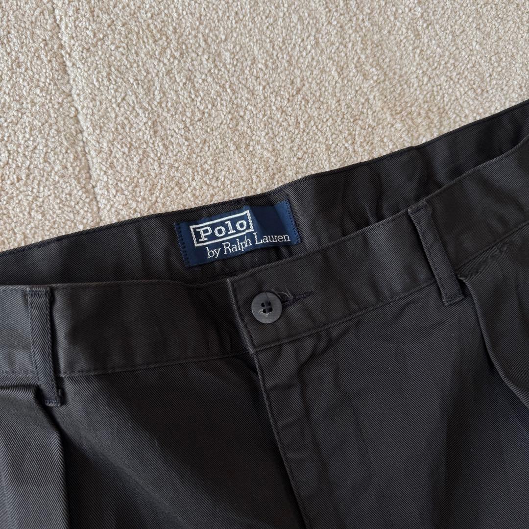 ラルフローレン ポロチノ 36×34 ダークブラウン パンツ 初期タグ