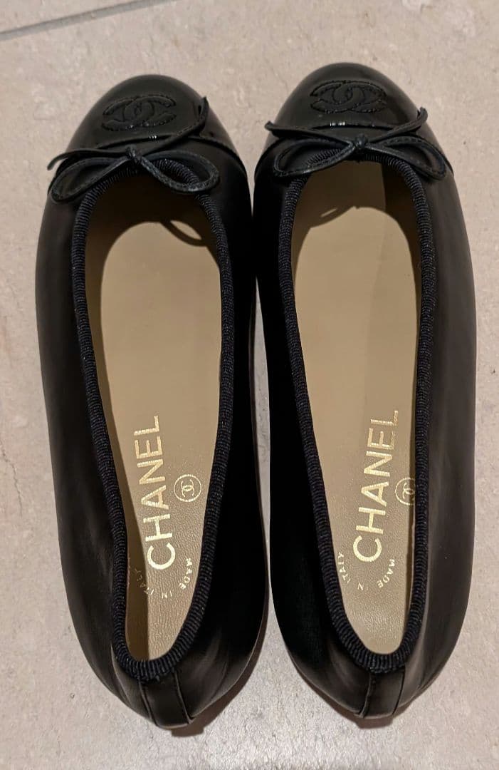 24cm　CHANEL　バレーシューズ