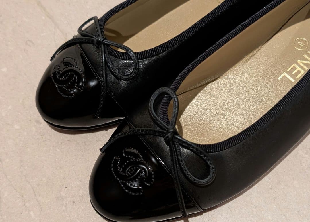 24cm　CHANEL　バレーシューズ