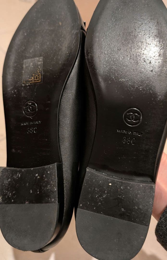 24cm　CHANEL　バレーシューズ