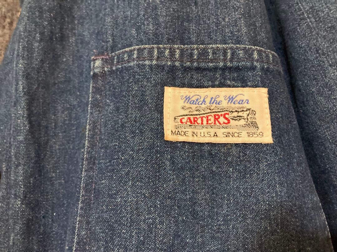 carters 70s 列車タグ カバーオール USA製　ビンテージ　カーターズ