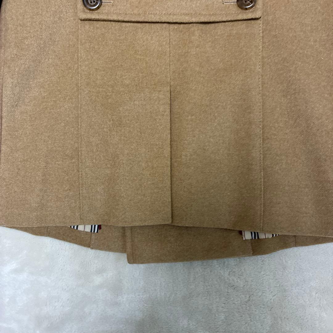 【美品】バーバリー　ロンドン　羊毛カシミアピーコート