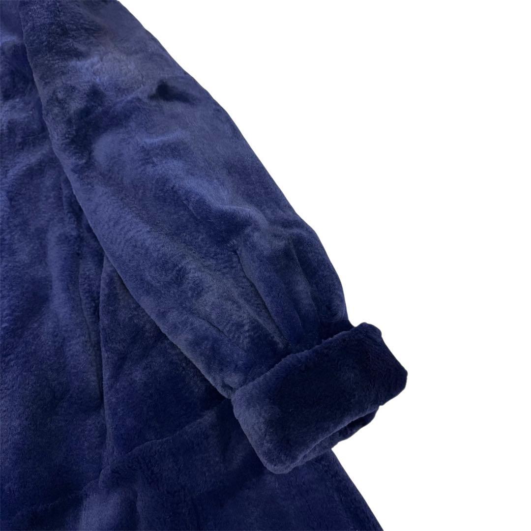 裾周り 222 サガミンク ファーコート リアルファー ロング デザイン XL