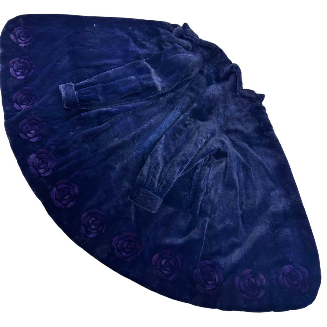 裾周り 222 サガミンク ファーコート リアルファー ロング デザイン XL