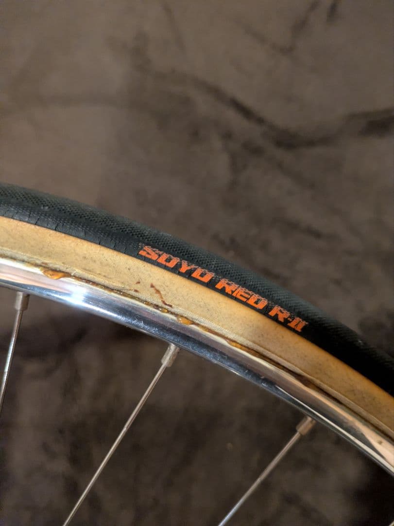 ARAYA GOLD 完組ホイール DURA-ACE ピスト 前後 NJS刻印有