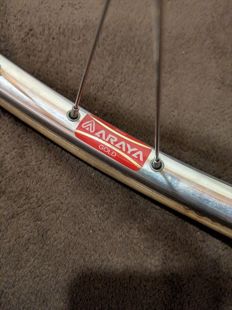 ARAYA GOLD 完組ホイール DURA-ACE ピスト 前後 NJS刻印有