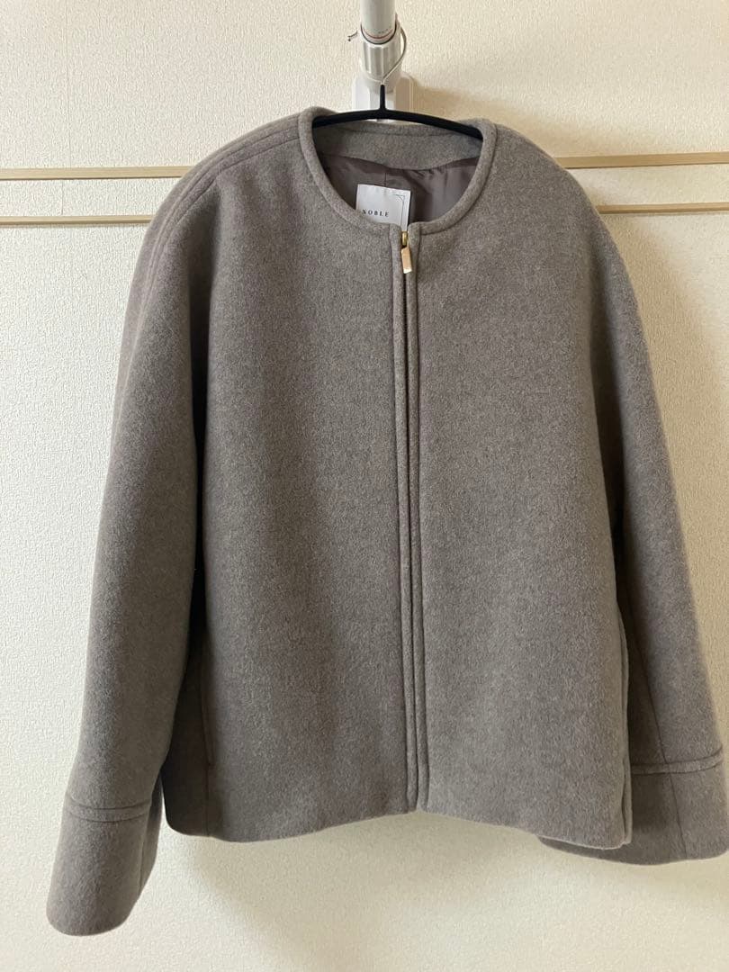 noble ノーブル MTR ショートケープブルゾン　コート 38