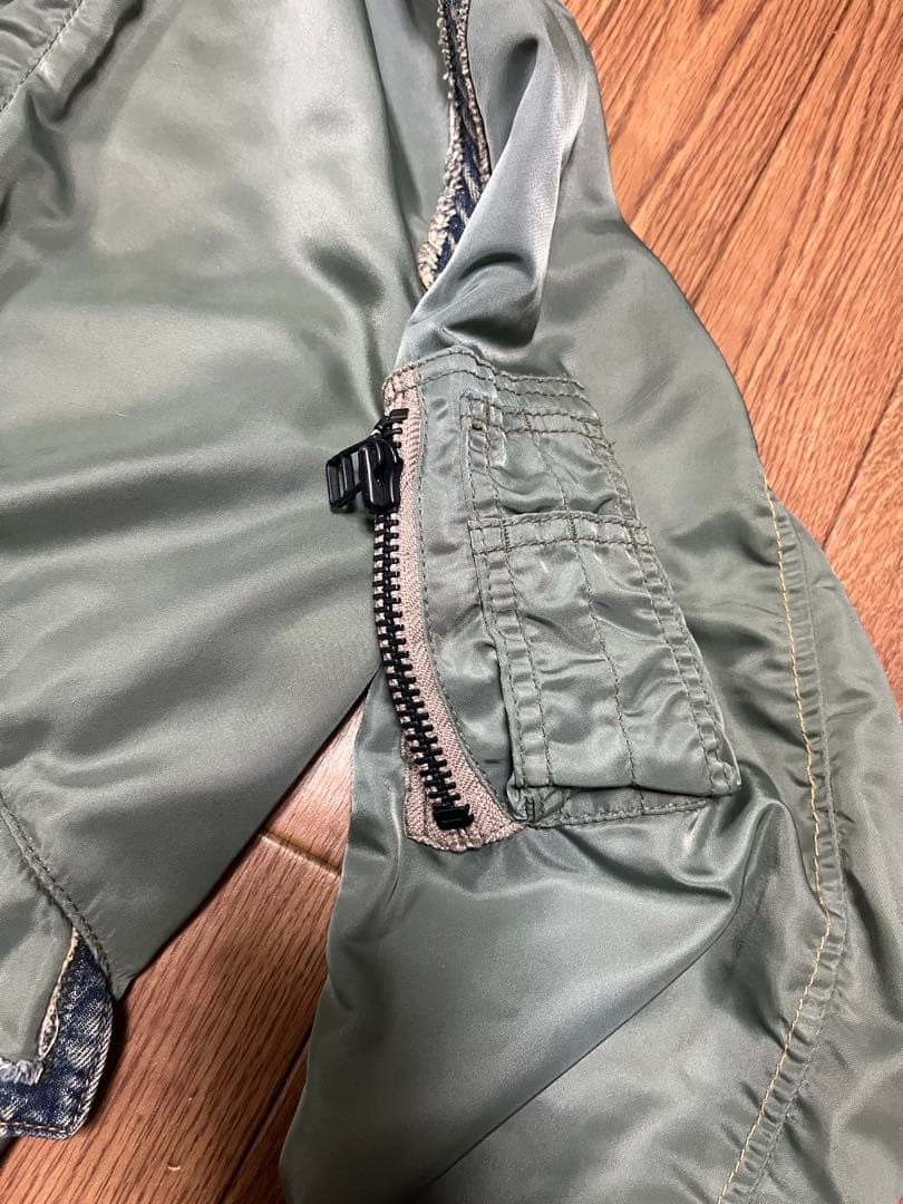 AVIREX MA-1 デニム ジャケット