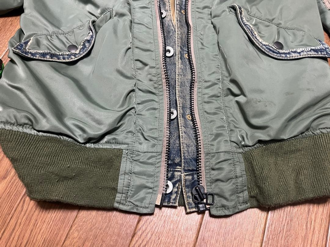 AVIREX MA-1 デニム ジャケット