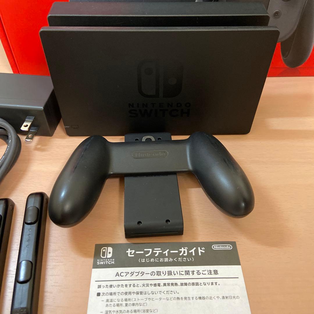 Nintendo Switch 本体 グレー バッテリー強化 メモリーカード付