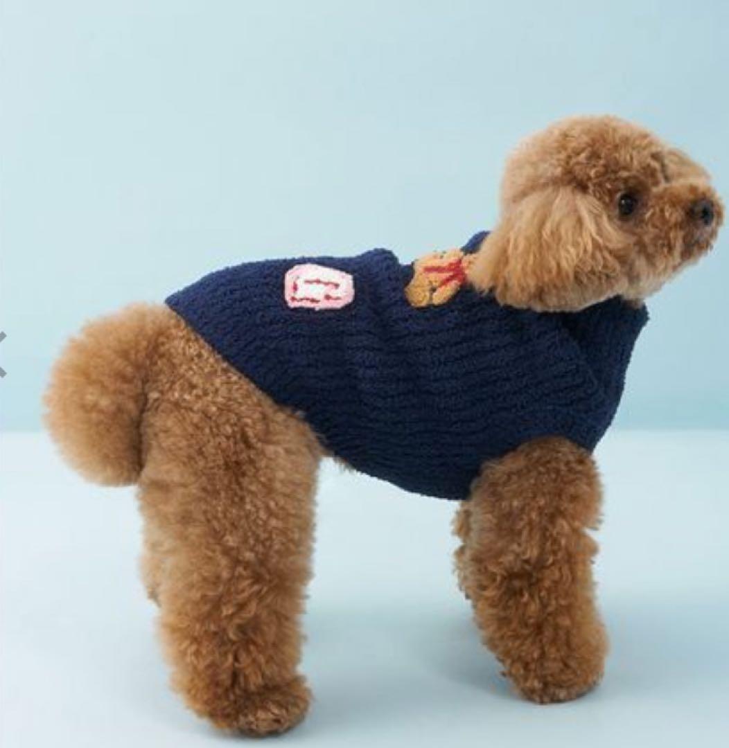 ジェラートピケ　dog&cat 犬服 Sサイズ ネイビー2点セット