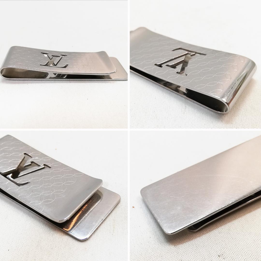 【良品】ルイヴィトン(モノグラム・フラワー)ビルクリップ シャンゼリゼ クリップ