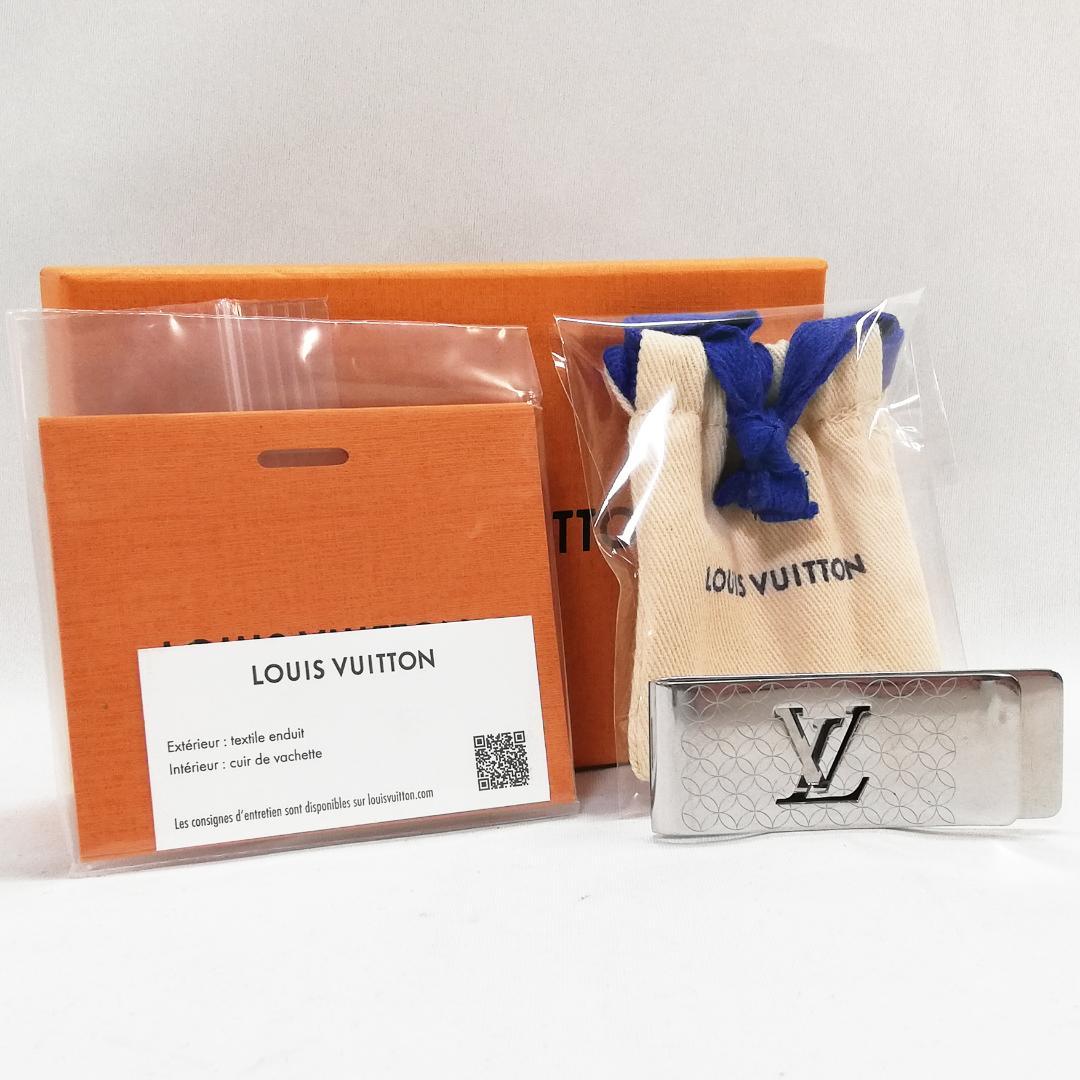 【良品】ルイヴィトン(モノグラム・フラワー)ビルクリップ シャンゼリゼ クリップ