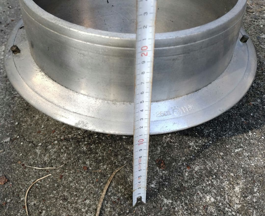 ホクア　北陸アルミニウム　羽釜　キャンプ　炊き出し　ヴィンテージ　レトロ