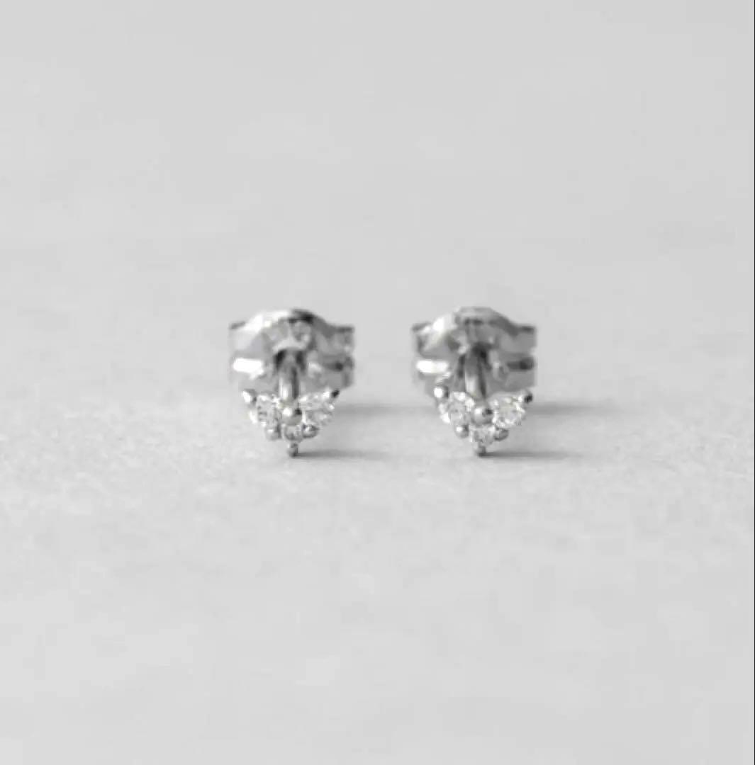 週末限定価格！美品 ete エテ ダイヤモンド プラチナ ハート ピアス