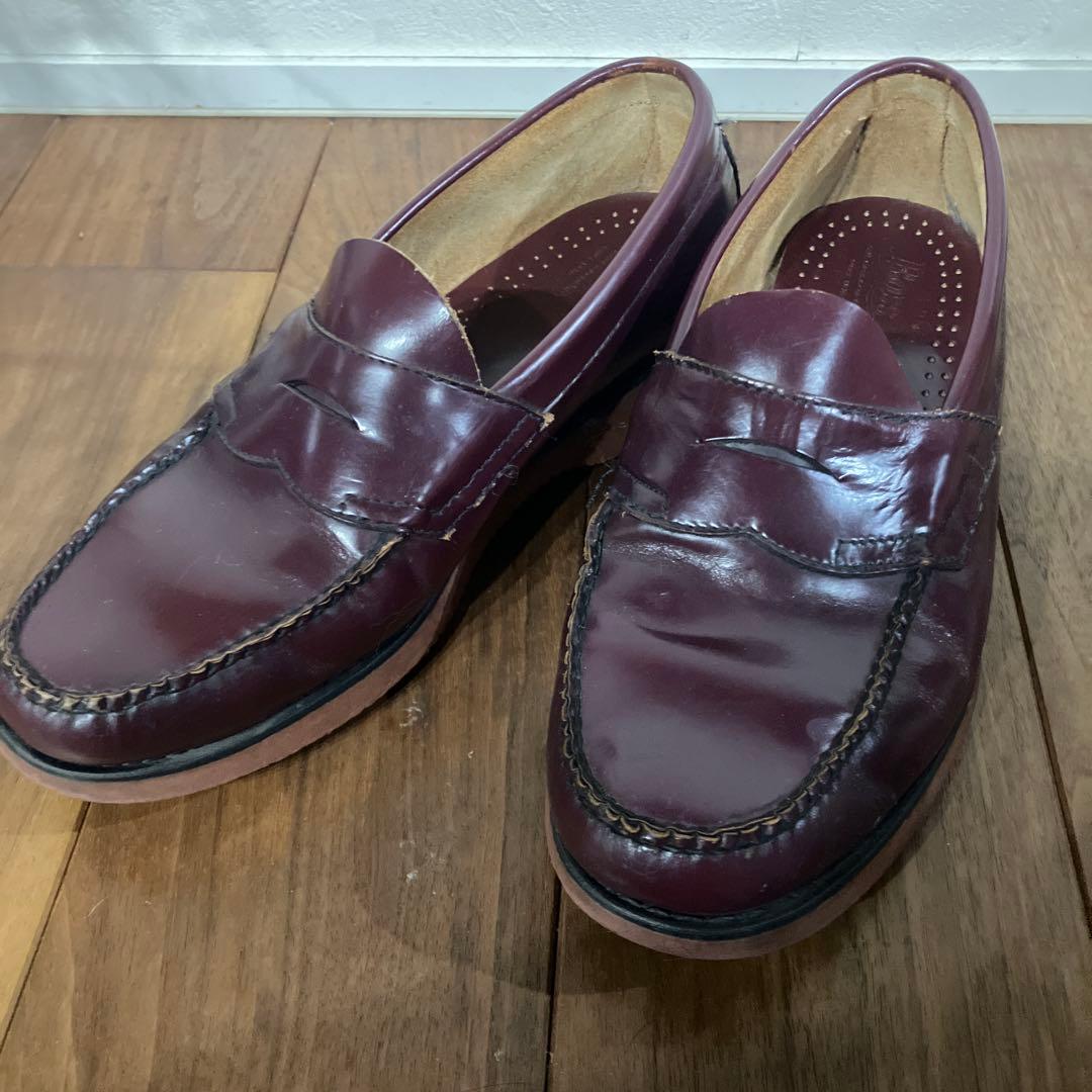 Bass ローファー　LUKE バーガンディ