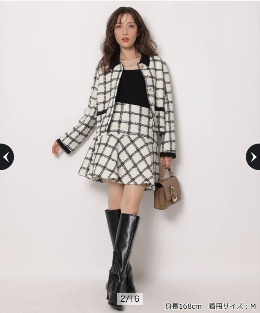 m Apuweiser-riche ツイードスカート