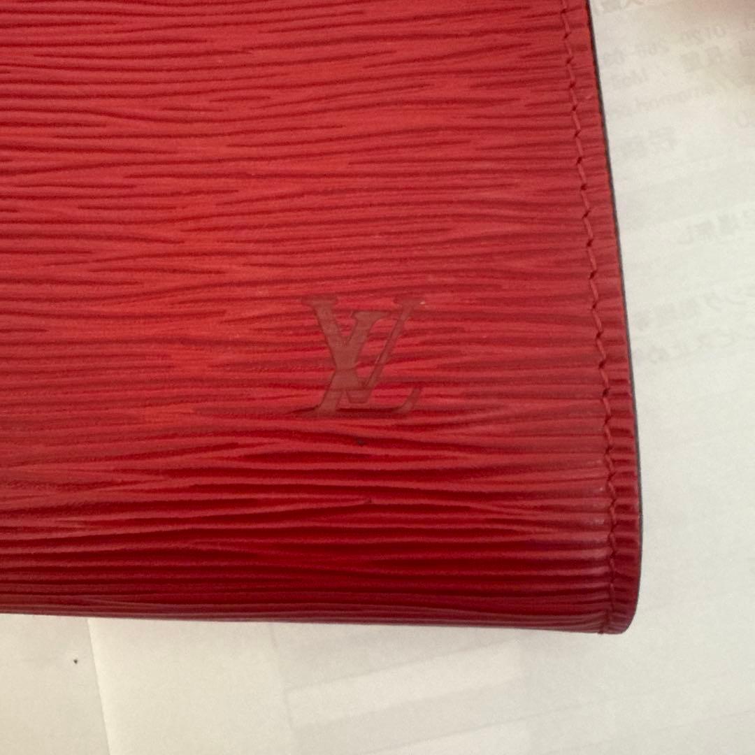 ルイヴィトン エピ アクセソワール ポーチ ポシェットハンドバッグ レッド 赤