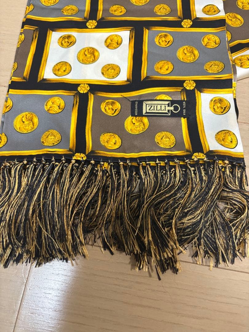 Zilli シルク100% マフラー 柄