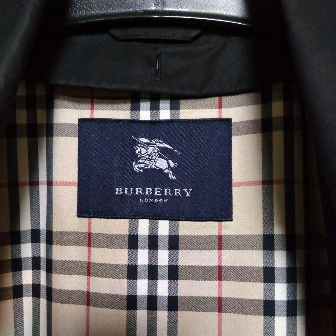 バーバリーロンドン トレンチコート 黒 M ノバチェック ライナー付