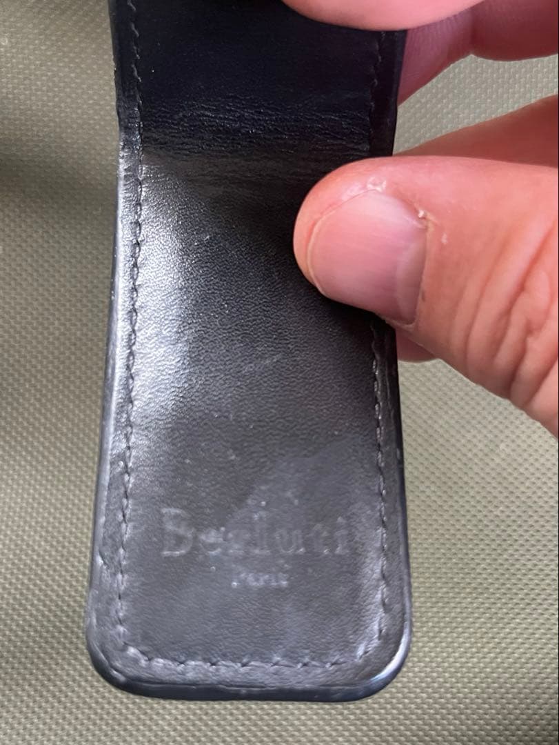 ベルルッティ アリゲーターレザーマネークリップ