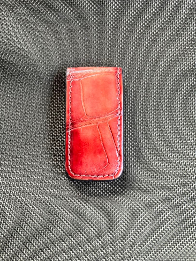 ベルルッティ アリゲーターレザーマネークリップ