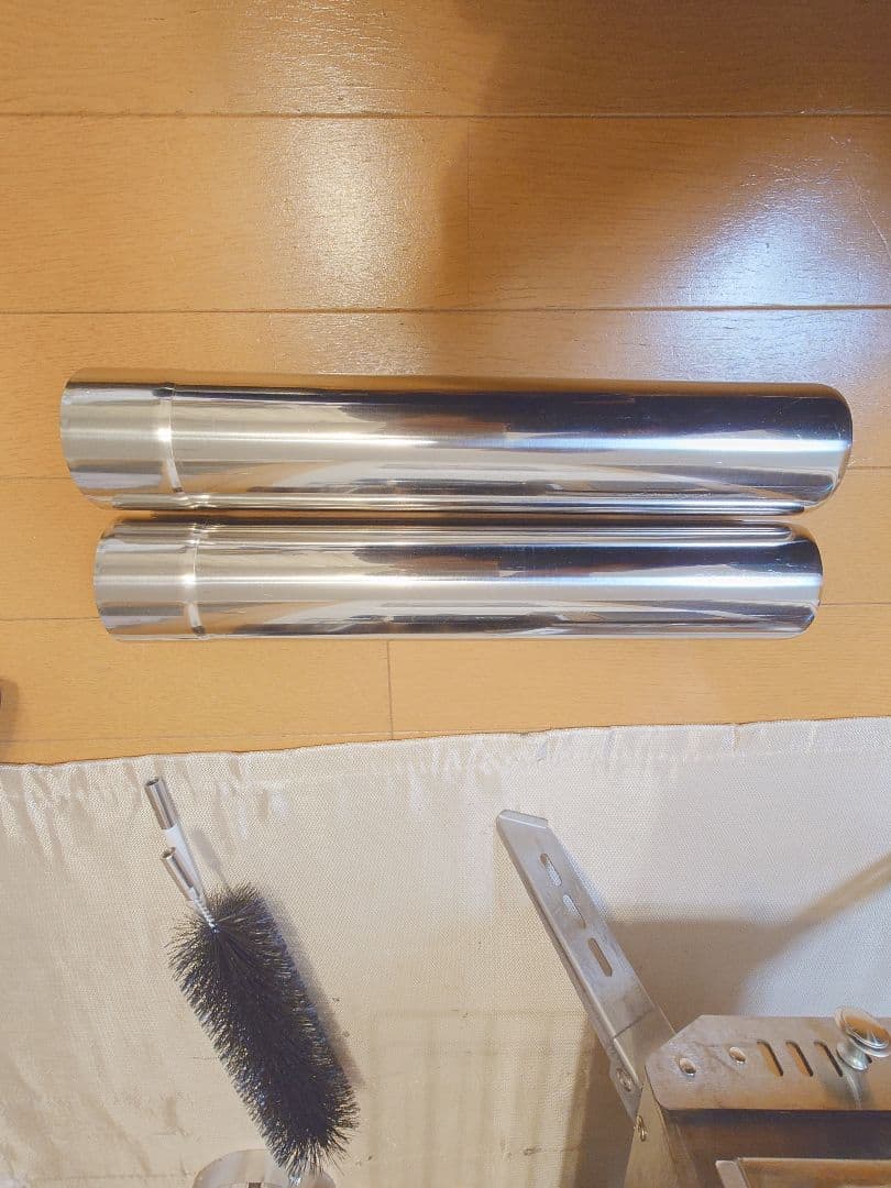 SENQI 薪ストーブセット(追加煙突各種、煙突プロテクター、ワイヤーブラシ等）