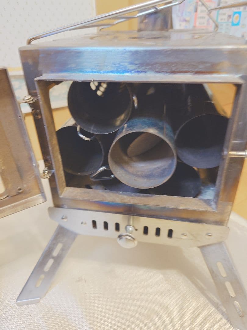 SENQI 薪ストーブセット(追加煙突各種、煙突プロテクター、ワイヤーブラシ等）