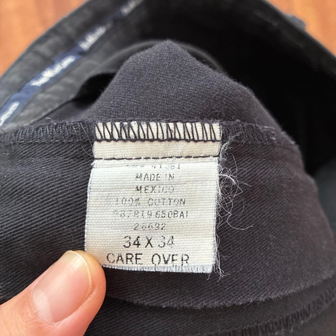 90s Ralph ポロチノ 黒 コットン　HAMMOND 34/34