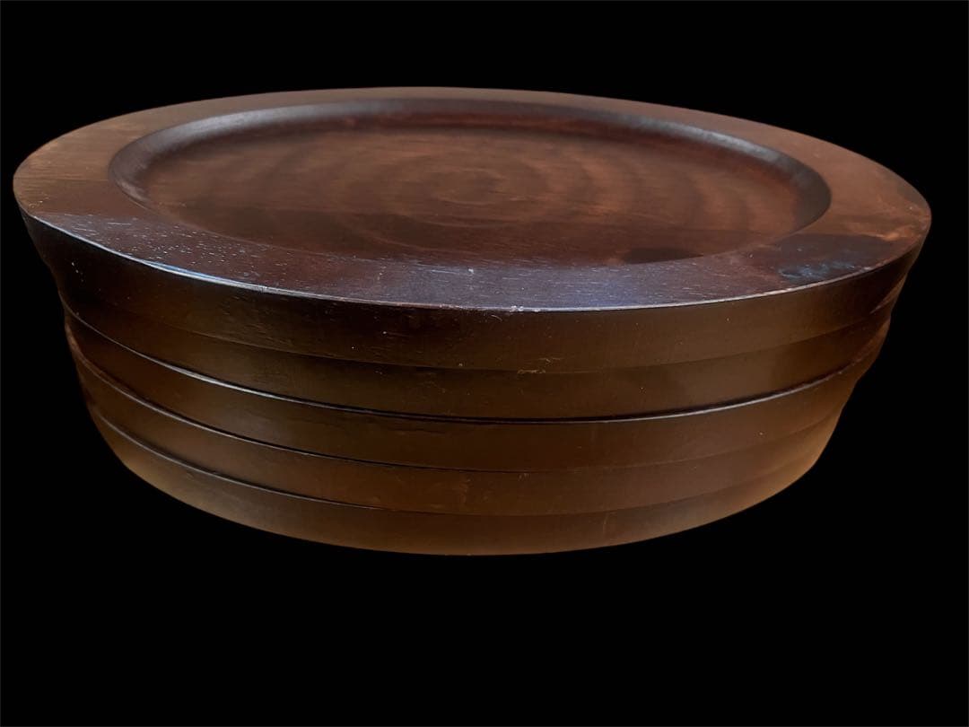 鉄板22cmステーキ皿　丸型(IH対応)鉄 ー丸皿+木製プレート20枚セット