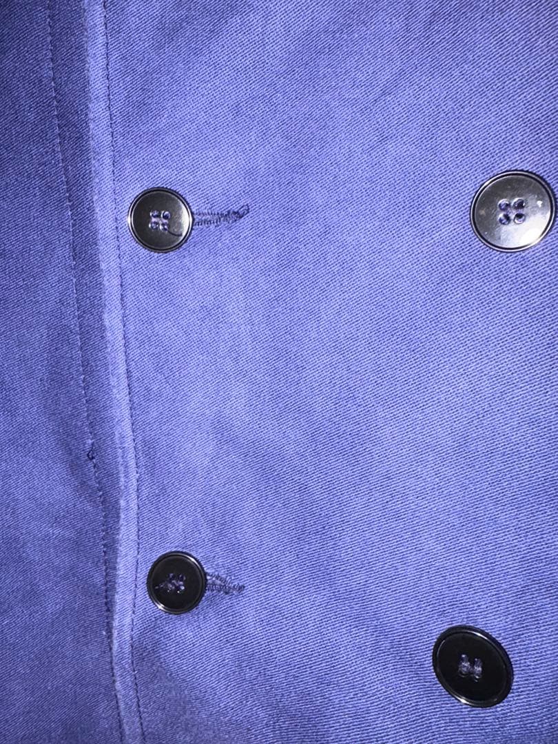 オランダ　ダブルブレストモールスキンワークジャケット