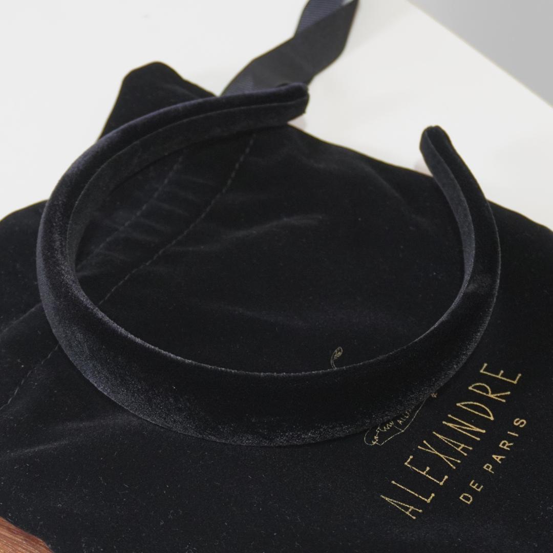 ▢ALEXANDRE DE PARIS▢ アレクサンド　ベロア　 カチューシャ