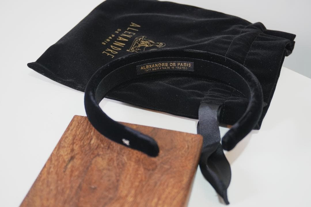 ▢ALEXANDRE DE PARIS▢ アレクサンド　ベロア　 カチューシャ