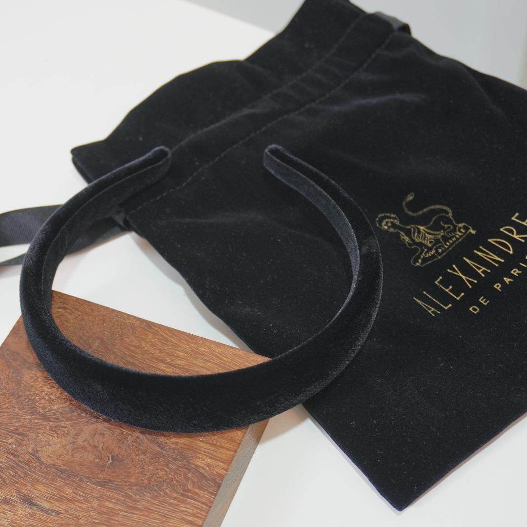 ▢ALEXANDRE DE PARIS▢ アレクサンド　ベロア　 カチューシャ