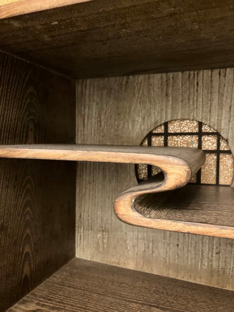 レトロ木製収納家具 引き出し付き