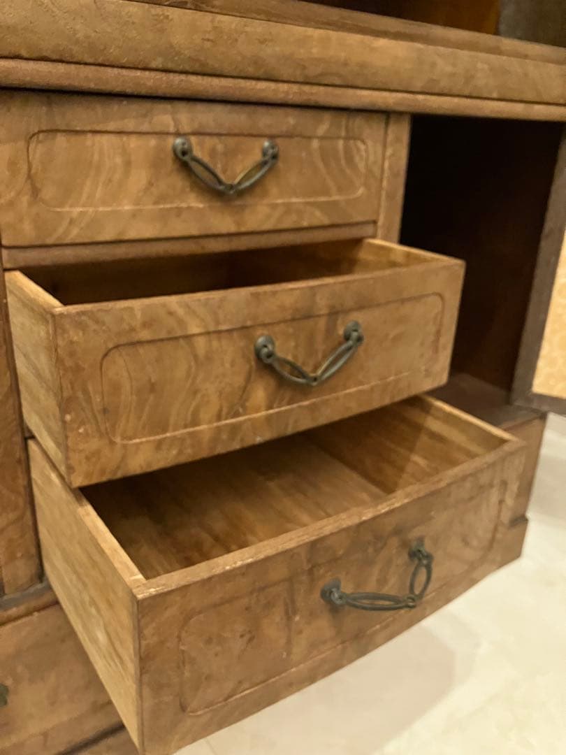 レトロ木製収納家具 引き出し付き