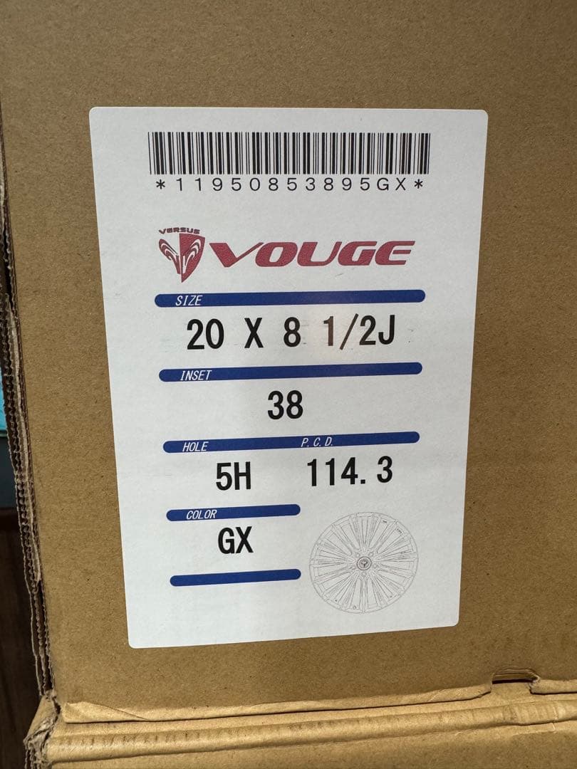 ★花道　RAYS VOUGE 20インチホイール4本 コーティング済み