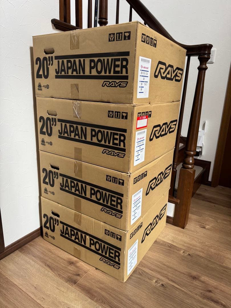 ★花道　RAYS VOUGE 20インチホイール4本 コーティング済み