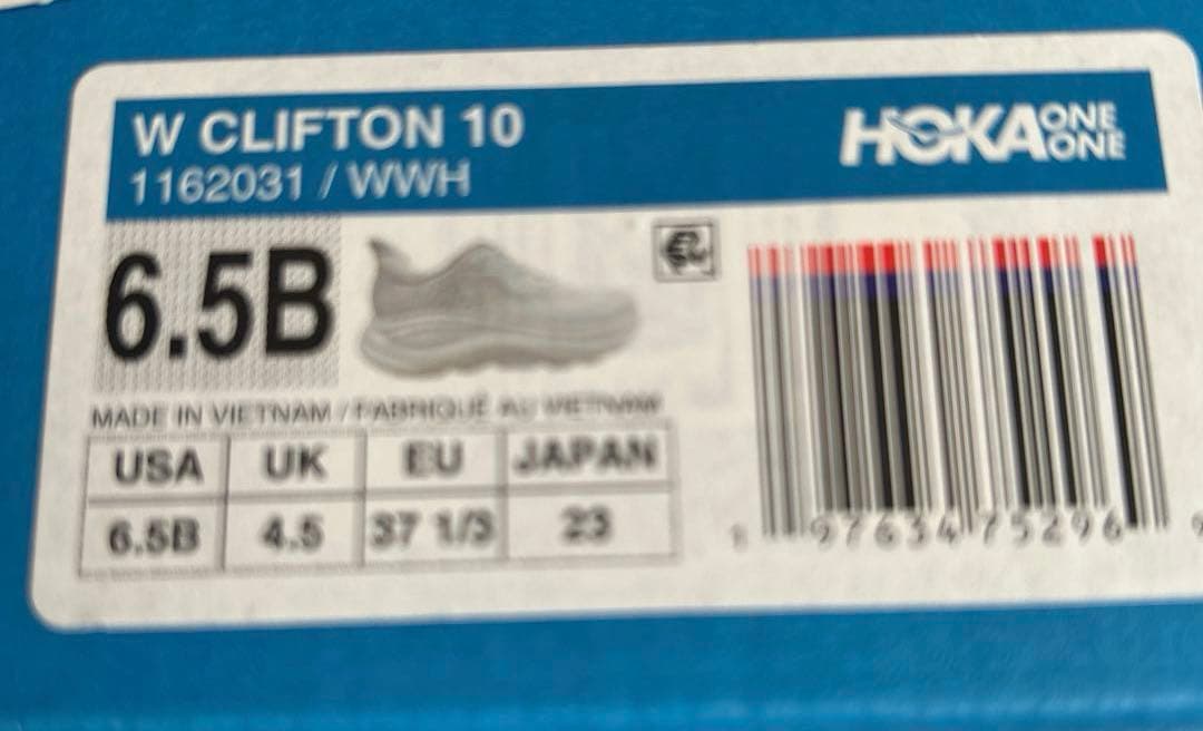 大人気ホカHOKAレディース23 ㎝クリフトン10未使用に近い値引き交渉OKです